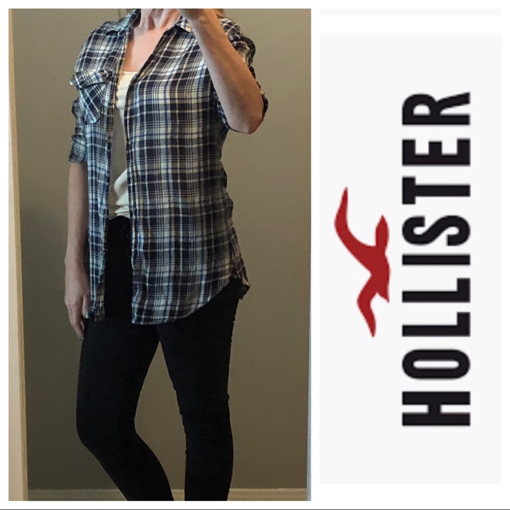 Hollister Plaid Button Down Shirt